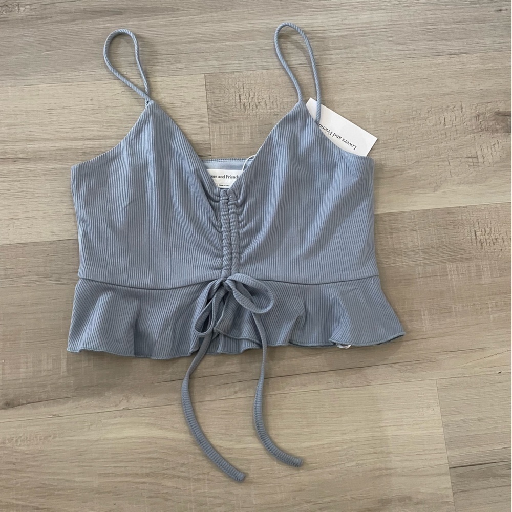 Lovers and Friends sherrie top in blue NWT - Picture 2 of 4